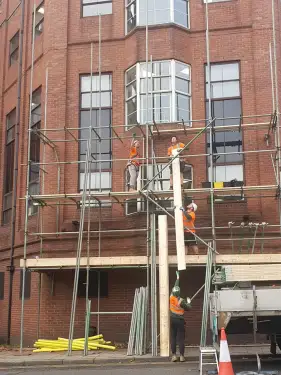 Click Here To Enlarge This Photo Of Scaffolding On Maid Marian Way&comma; Nottingham&colon; A Look Back